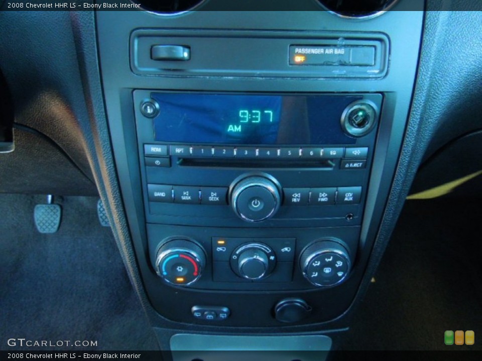 Ebony Black Interior Controls for the 2008 Chevrolet HHR LS #70609944
