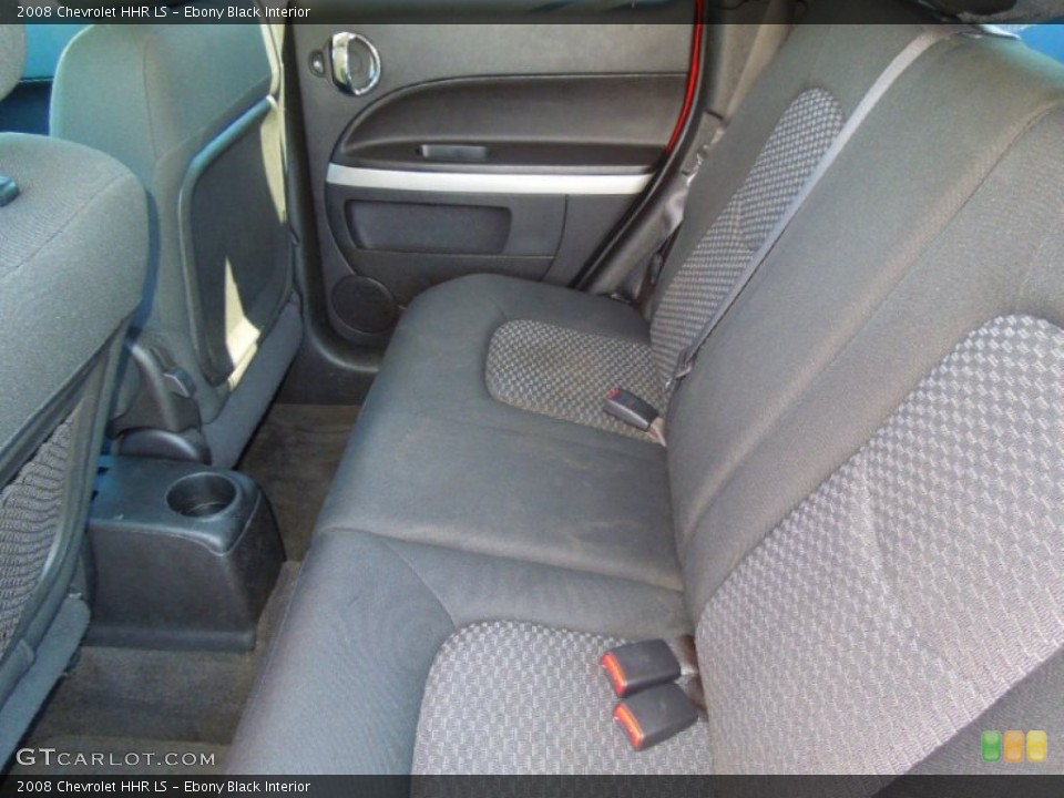 Ebony Black Interior Rear Seat for the 2008 Chevrolet HHR LS #70609974