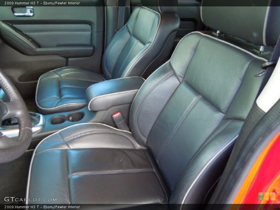 Ebony/Pewter Interior Front Seat for the 2009 Hummer H3 T #70611828