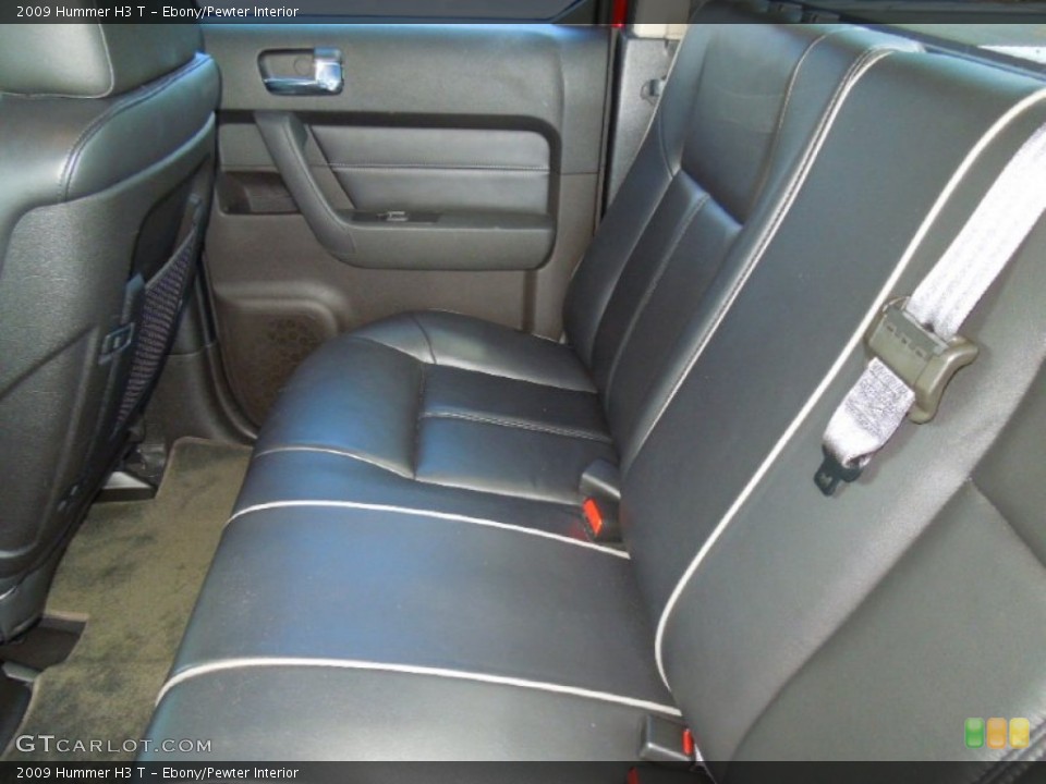 Ebony/Pewter Interior Rear Seat for the 2009 Hummer H3 T #70611870