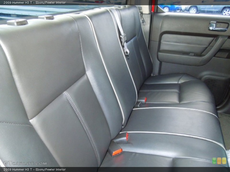 Ebony/Pewter Interior Rear Seat for the 2009 Hummer H3 T #70611897