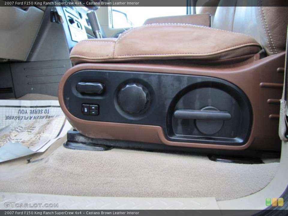 Castano Brown Leather Interior Front Seat for the 2007 Ford F150 King Ranch SuperCrew 4x4 #70614696