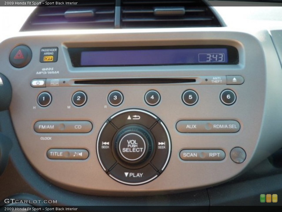 Sport Black Interior Controls for the 2009 Honda Fit Sport #70619929