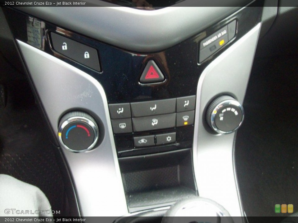 Jet Black Interior Controls for the 2012 Chevrolet Cruze Eco #70620223