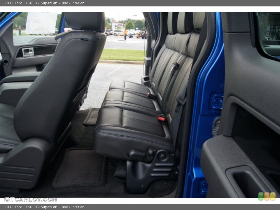 Black Interior Rear Seat for the 2012 Ford F150 FX2 SuperCab #70621489
