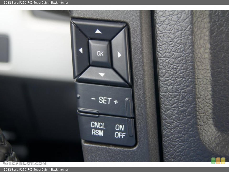 Black Interior Controls for the 2012 Ford F150 FX2 SuperCab #70621648