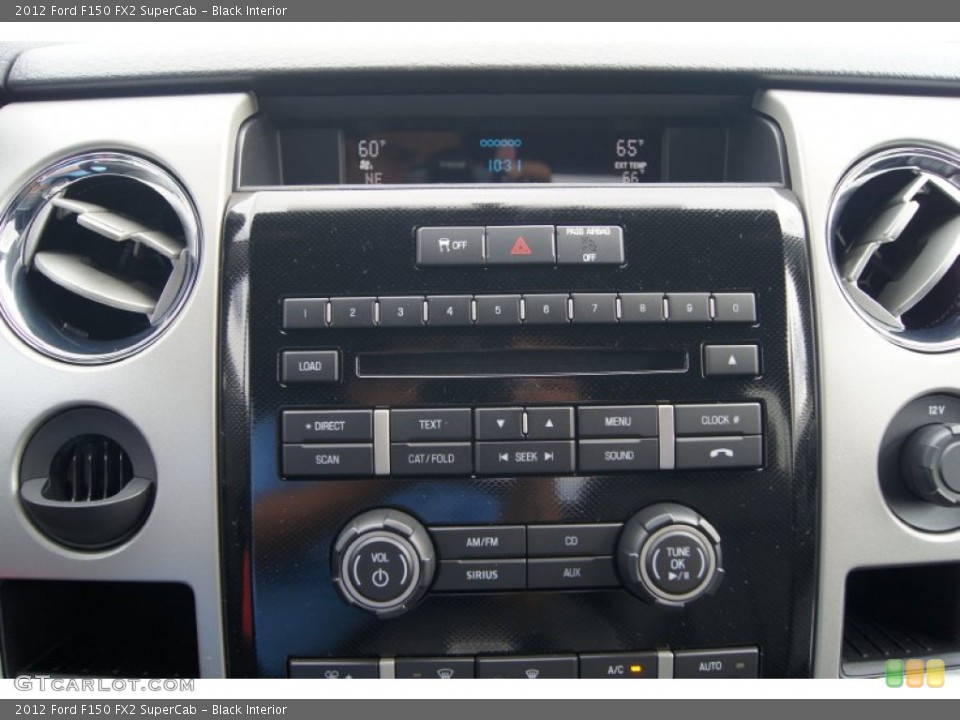 Black Interior Controls for the 2012 Ford F150 FX2 SuperCab #70621678
