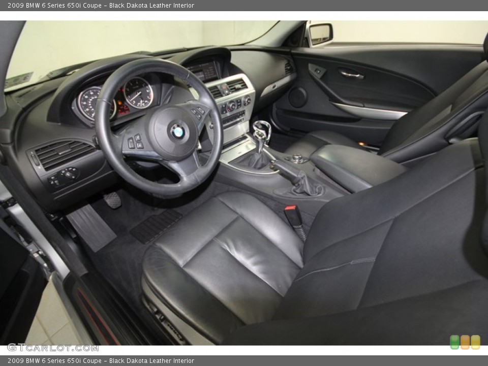 Black Dakota Leather Interior Prime Interior for the 2009 BMW 6 Series 650i Coupe #70621864