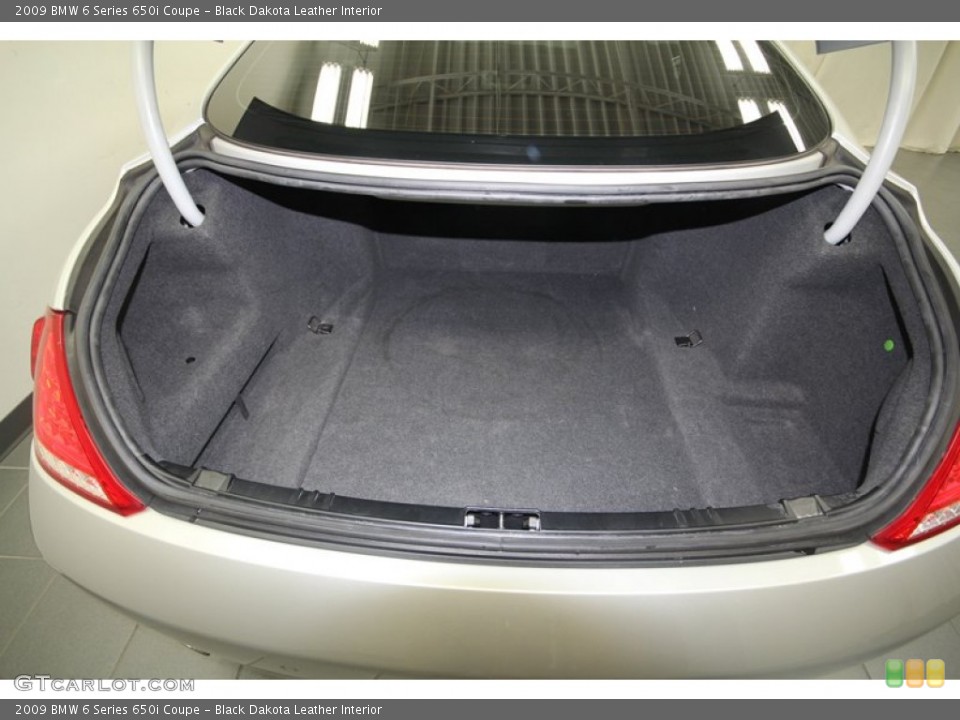 Black Dakota Leather Interior Trunk for the 2009 BMW 6 Series 650i Coupe #70622020