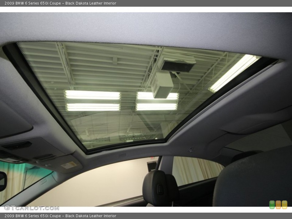 Black Dakota Leather Interior Sunroof for the 2009 BMW 6 Series 650i Coupe #70622105