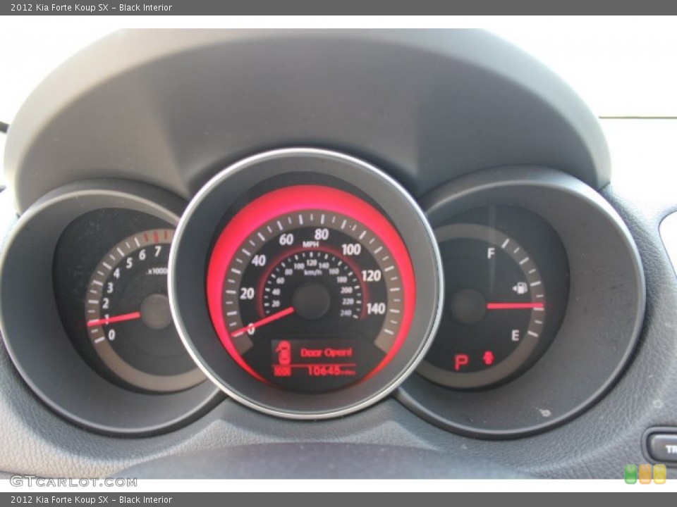 Black Interior Gauges for the 2012 Kia Forte Koup SX #70622629