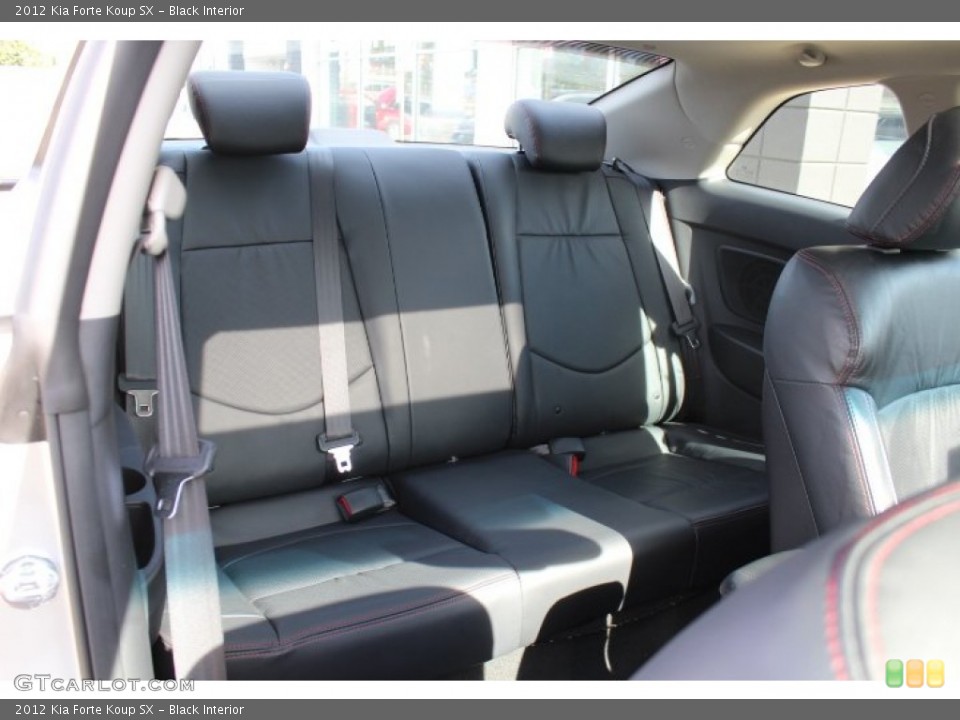 Black Interior Rear Seat for the 2012 Kia Forte Koup SX #70622644