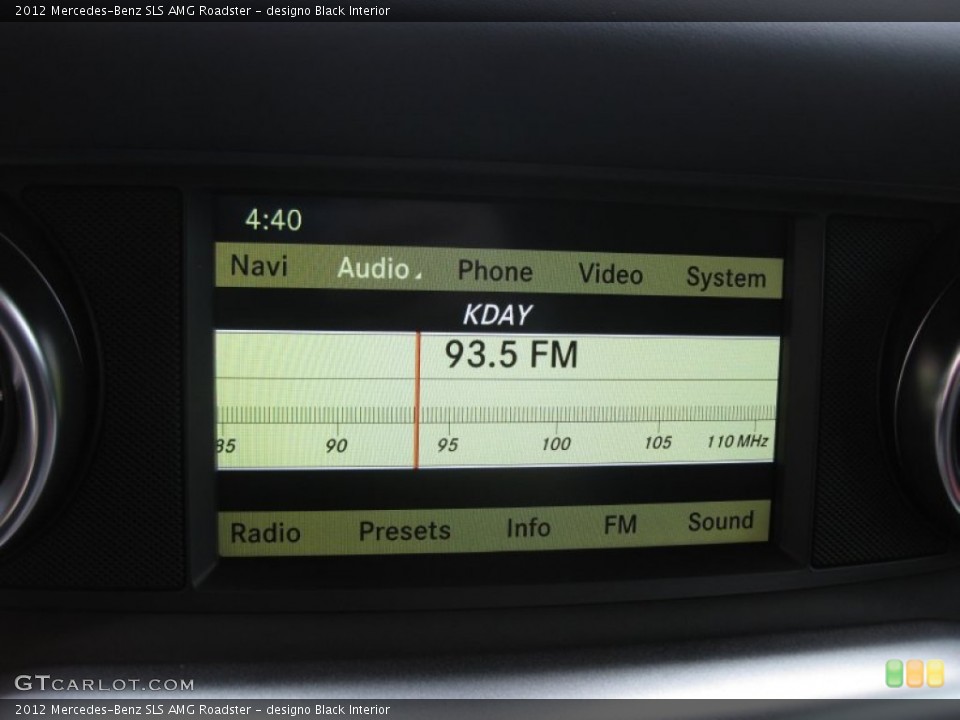designo Black Interior Audio System for the 2012 Mercedes-Benz SLS AMG Roadster #70625488