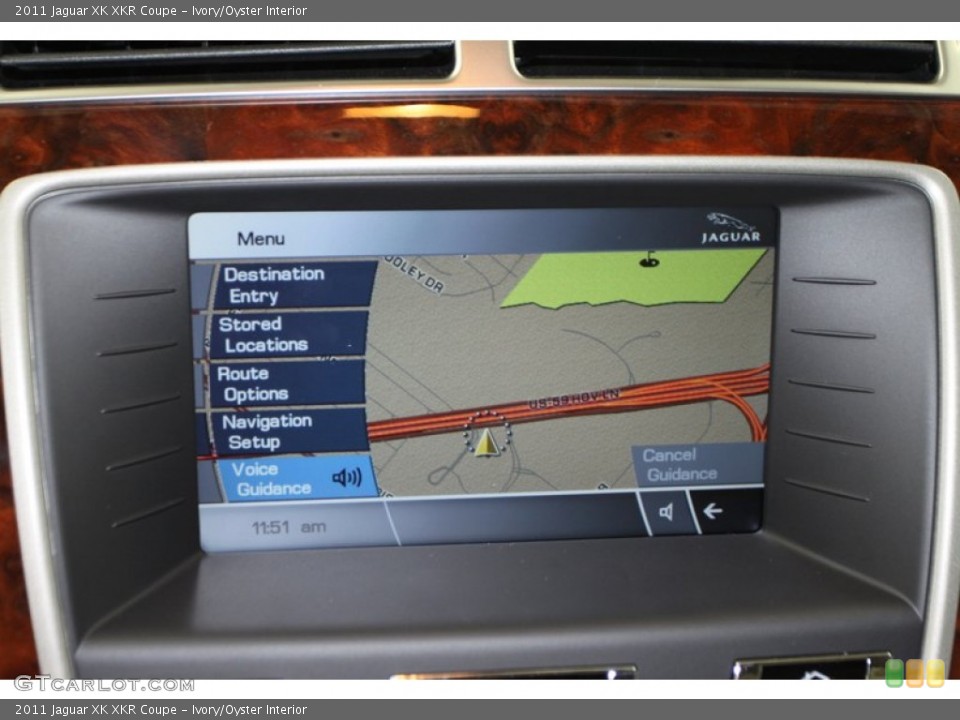 Ivory/Oyster Interior Navigation for the 2011 Jaguar XK XKR Coupe #70626571