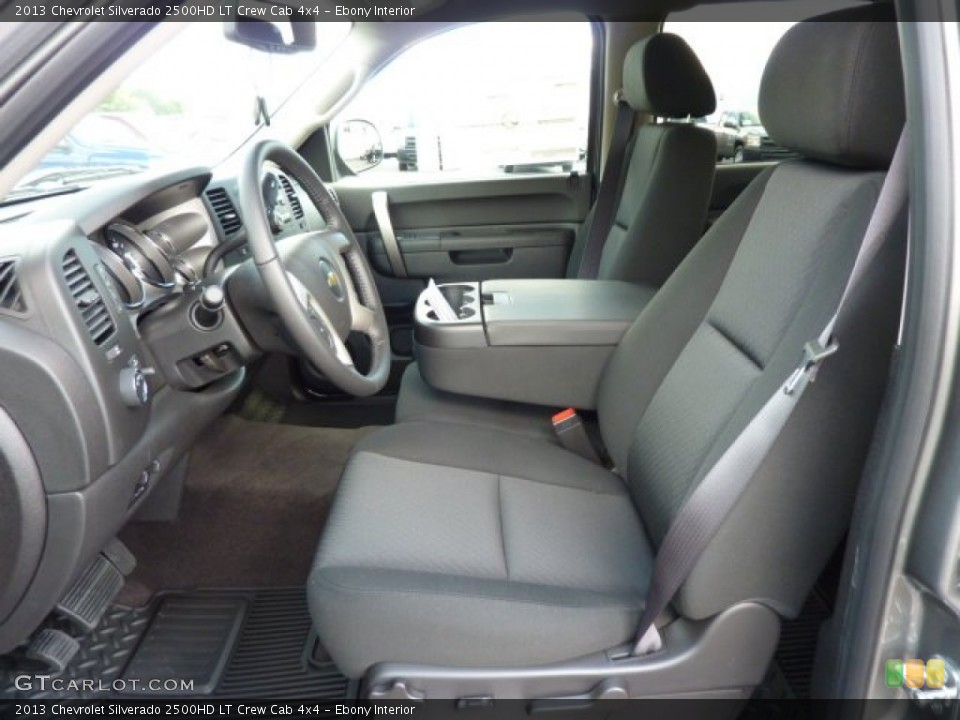Ebony Interior Front Seat for the 2013 Chevrolet Silverado 2500HD LT Crew Cab 4x4 #70626709