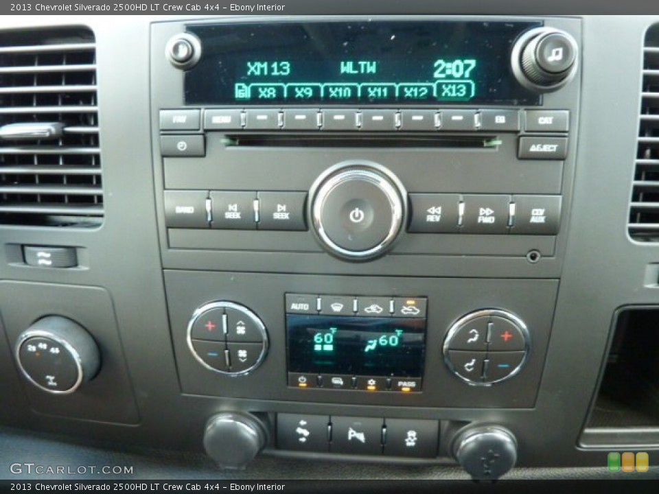 Ebony Interior Controls for the 2013 Chevrolet Silverado 2500HD LT Crew Cab 4x4 #70626739
