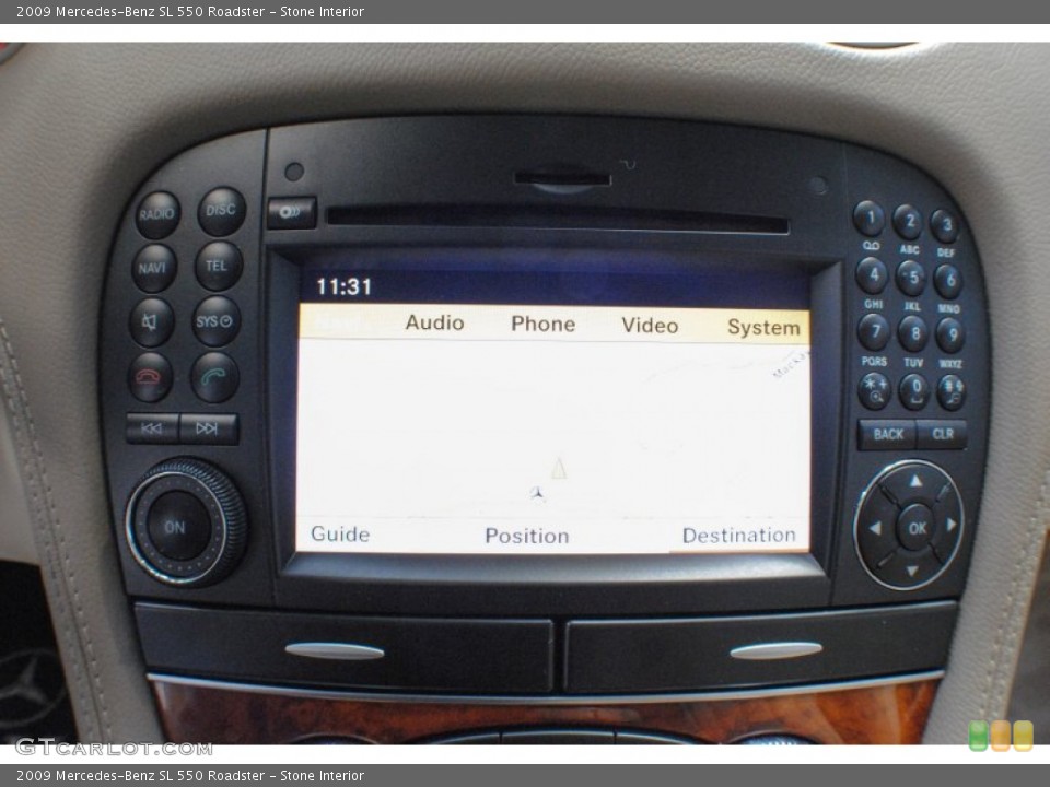 Stone Interior Controls for the 2009 Mercedes-Benz SL 550 Roadster #70627570