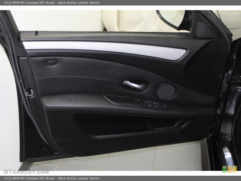 Black Merino Leather Interior Door Panel for the 2010 BMW M5  #70630213