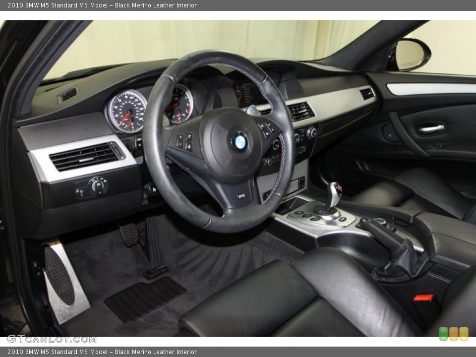 Black Merino Leather Interior Prime Interior for the 2010 BMW M5  #70630222