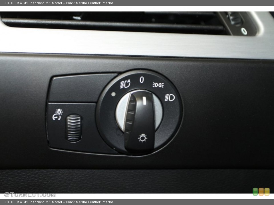 Black Merino Leather Interior Controls for the 2010 BMW M5  #70630294