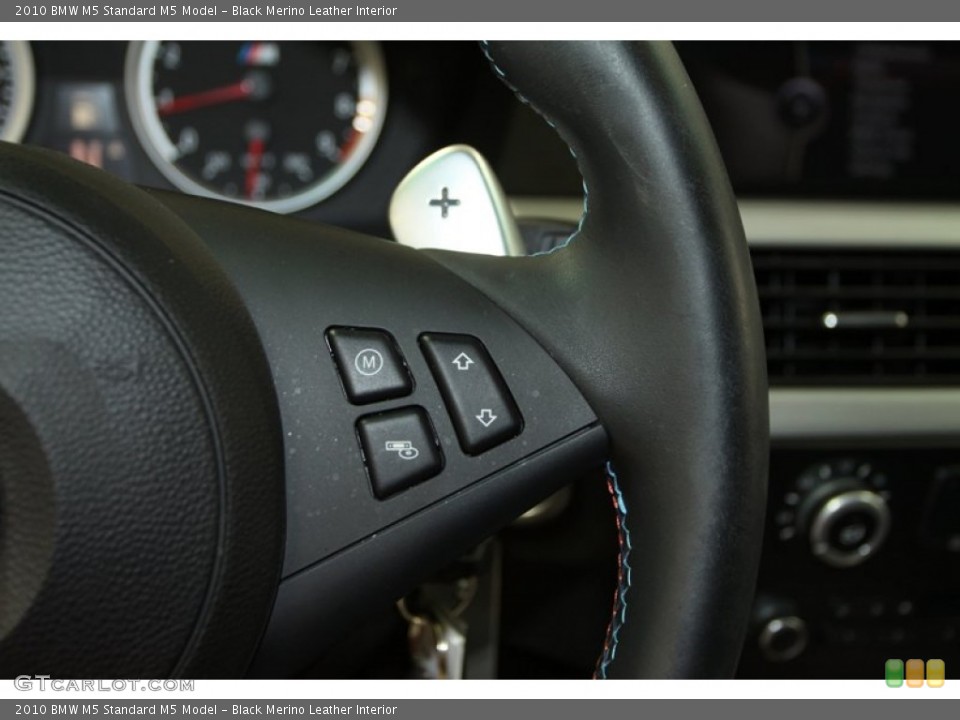 Black Merino Leather Interior Controls for the 2010 BMW M5  #70630385
