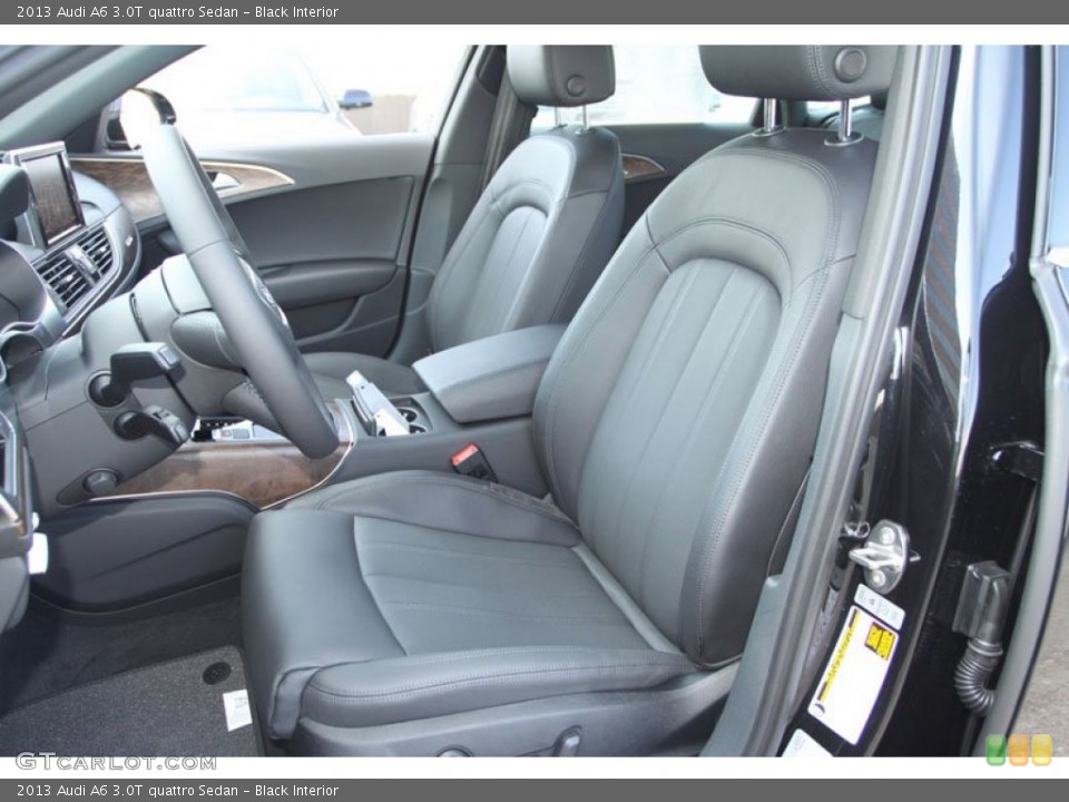 Black Interior Front Seat for the 2013 Audi A6 3.0T quattro Sedan #70630518