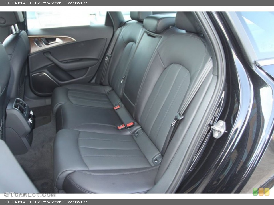 Black Interior Rear Seat for the 2013 Audi A6 3.0T quattro Sedan #70630528