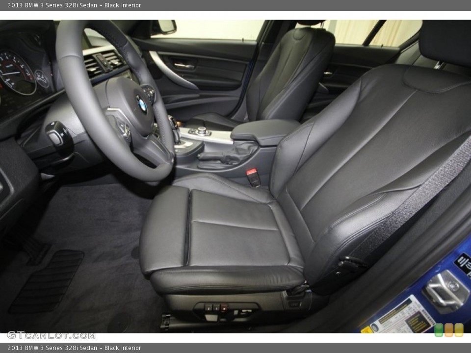 Black Interior Front Seat for the 2013 BMW 3 Series 328i Sedan #70631284