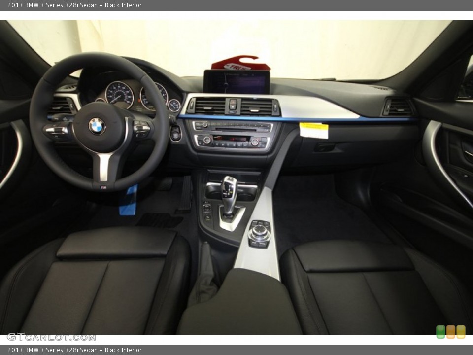 Black Interior Dashboard for the 2013 BMW 3 Series 328i Sedan #70631293