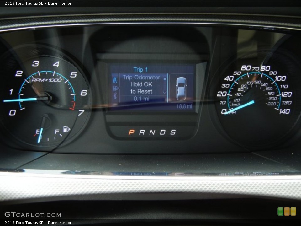 Dune Interior Gauges for the 2013 Ford Taurus SE #70631962