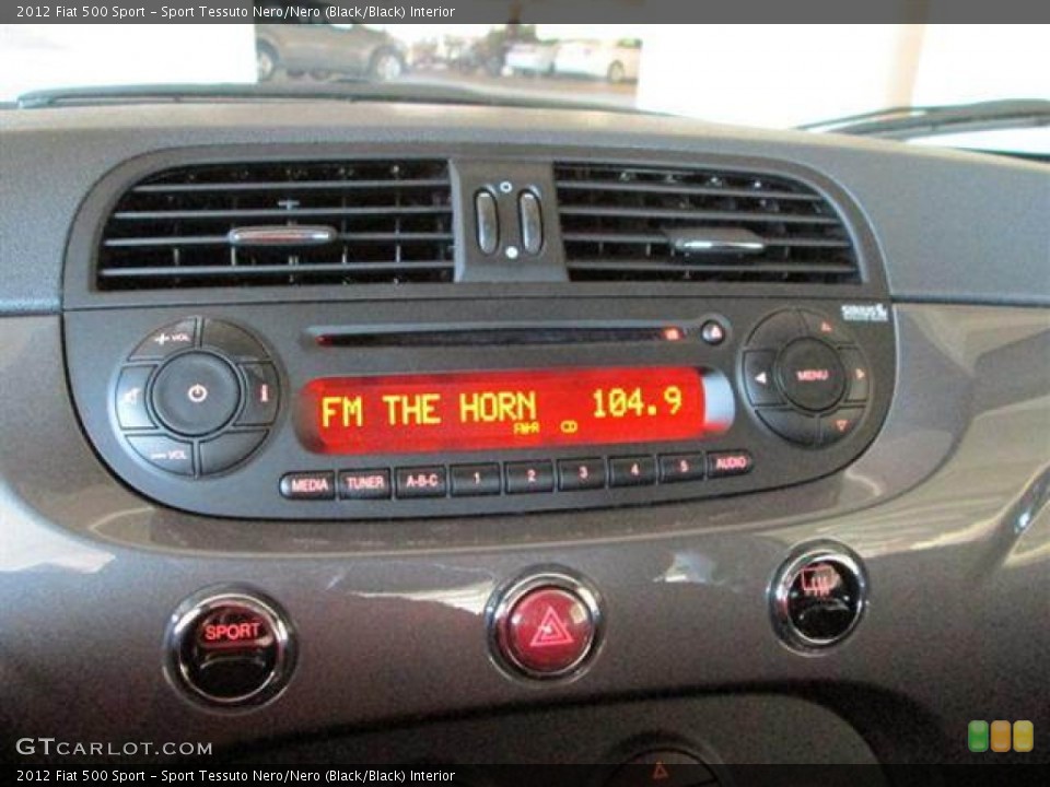 Sport Tessuto Nero/Nero (Black/Black) Interior Audio System for the 2012 Fiat 500 Sport #70632013