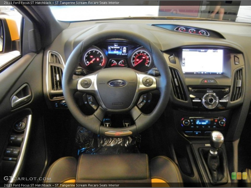 ST Tangerine Scream Recaro Seats Interior Dashboard for the 2013 Ford Focus ST Hatchback #70632337