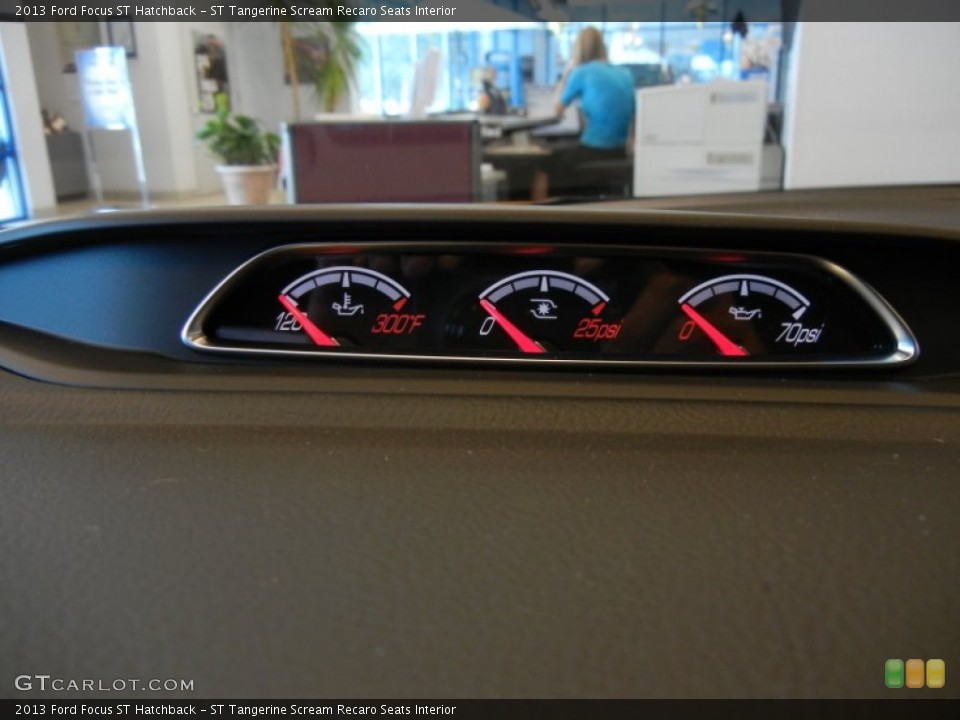 ST Tangerine Scream Recaro Seats Interior Gauges for the 2013 Ford Focus ST Hatchback #70632355
