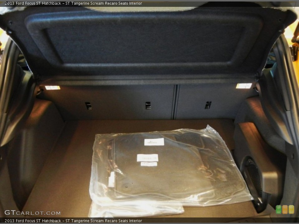 ST Tangerine Scream Recaro Seats Interior Trunk for the 2013 Ford Focus ST Hatchback #70632382