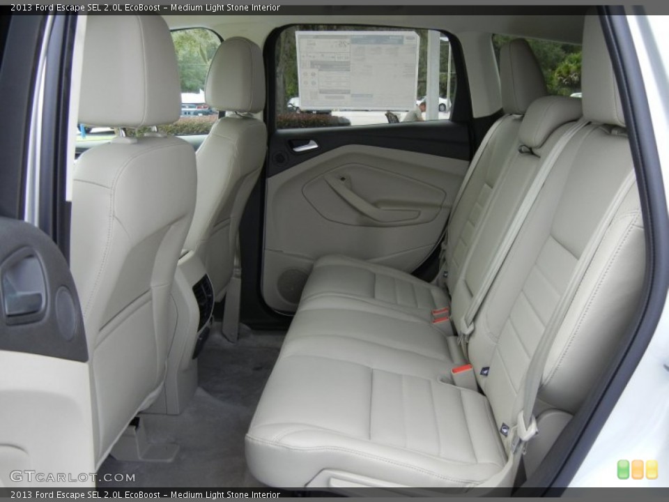 Medium Light Stone Interior Rear Seat for the 2013 Ford Escape SEL 2.0L EcoBoost #70632571