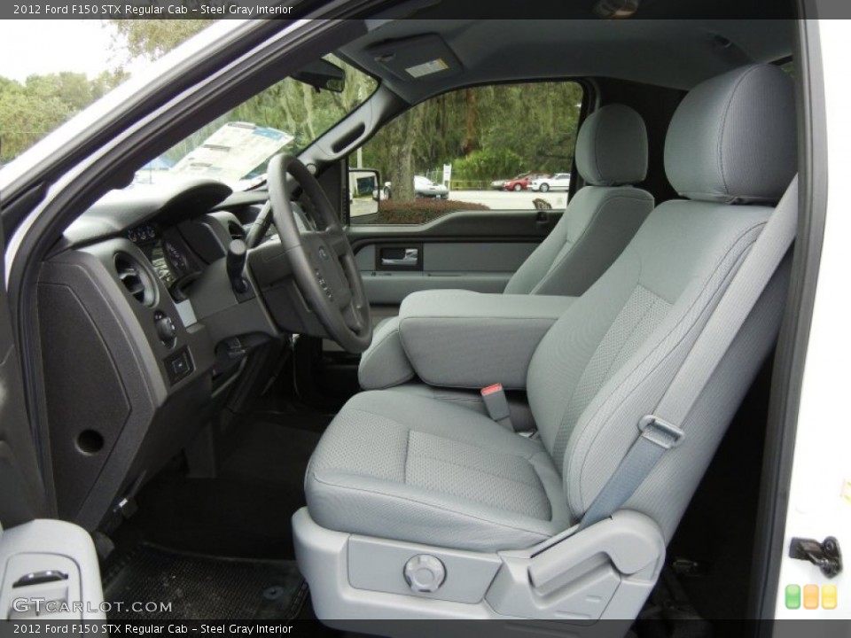 Steel Gray Interior Photo for the 2012 Ford F150 STX Regular Cab #70633150