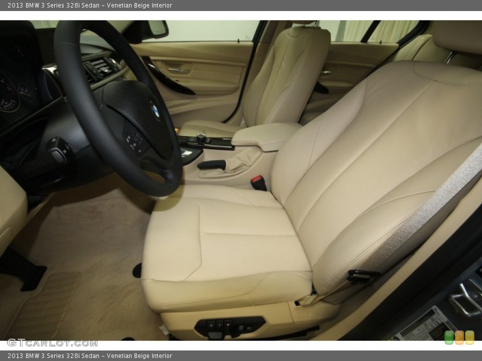 Venetian Beige Interior Front Seat for the 2013 BMW 3 Series 328i Sedan #70633195