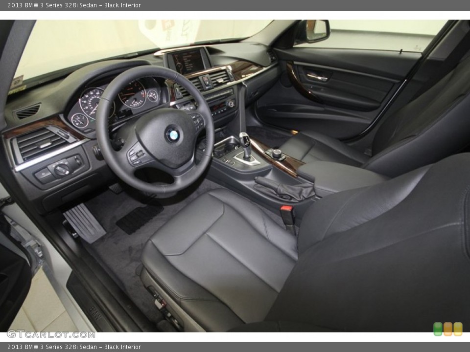 Black Interior Prime Interior for the 2013 BMW 3 Series 328i Sedan #70633501
