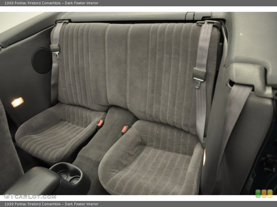 Dark Pewter Interior Rear Seat for the 1999 Pontiac Firebird Convertible #70633552
