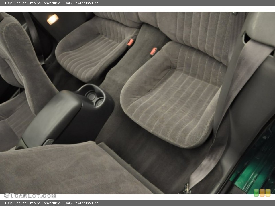 Dark Pewter Interior Rear Seat for the 1999 Pontiac Firebird Convertible #70633570