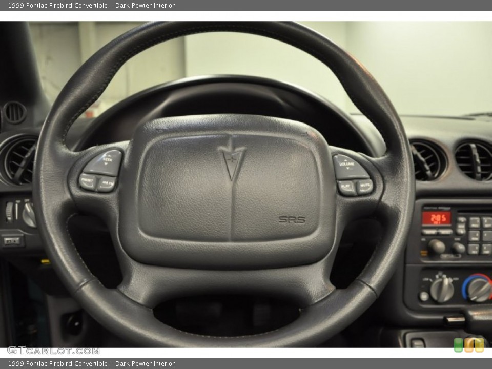 Dark Pewter Interior Steering Wheel for the 1999 Pontiac Firebird Convertible #70633630