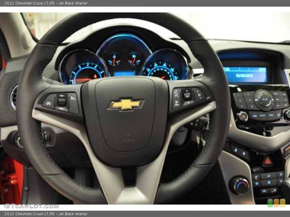 Jet Black Interior Steering Wheel for the 2012 Chevrolet Cruze LT/RS #70635634