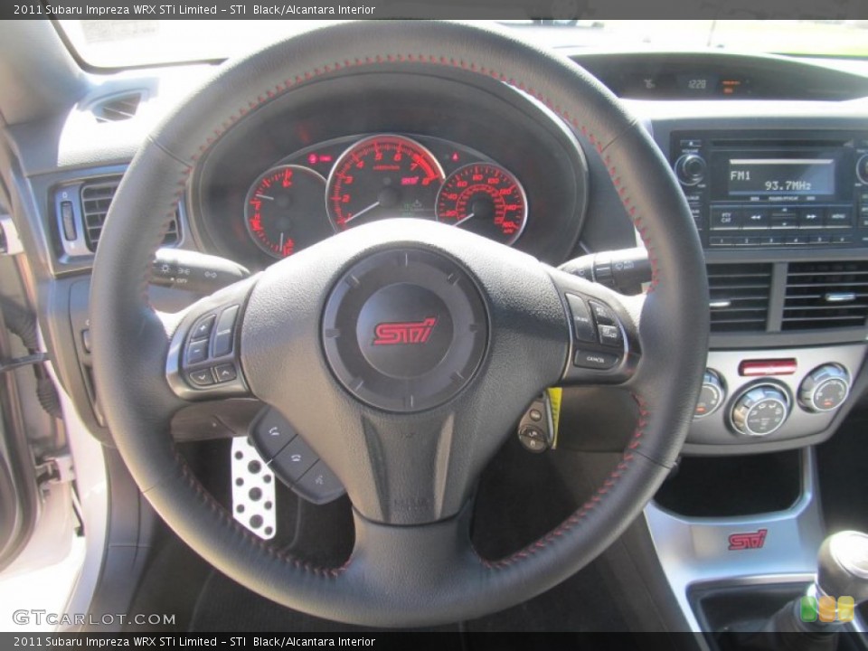 STI  Black/Alcantara Interior Steering Wheel for the 2011 Subaru Impreza WRX STi Limited #70636990