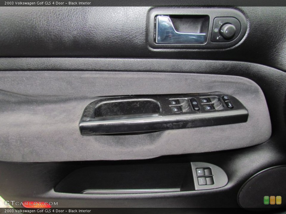 Black Interior Door Panel for the 2003 Volkswagen Golf GLS 4 Door #70637680