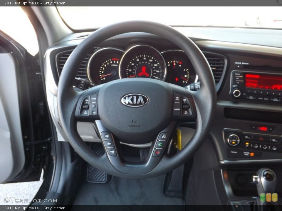 Gray Interior Steering Wheel for the 2013 Kia Optima LX #70638580