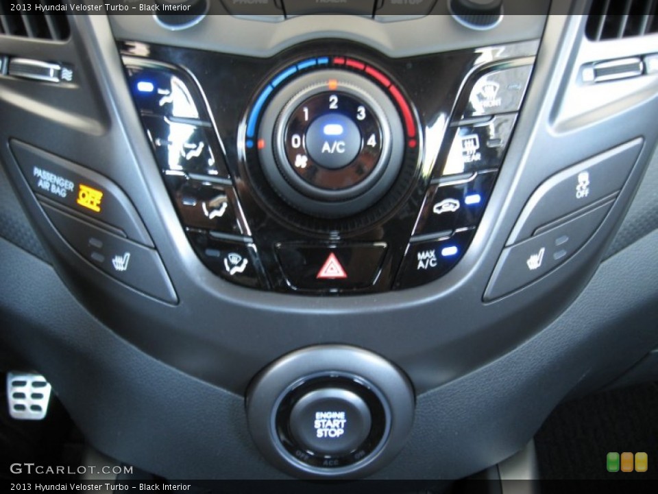 Black Interior Controls for the 2013 Hyundai Veloster Turbo #70643272