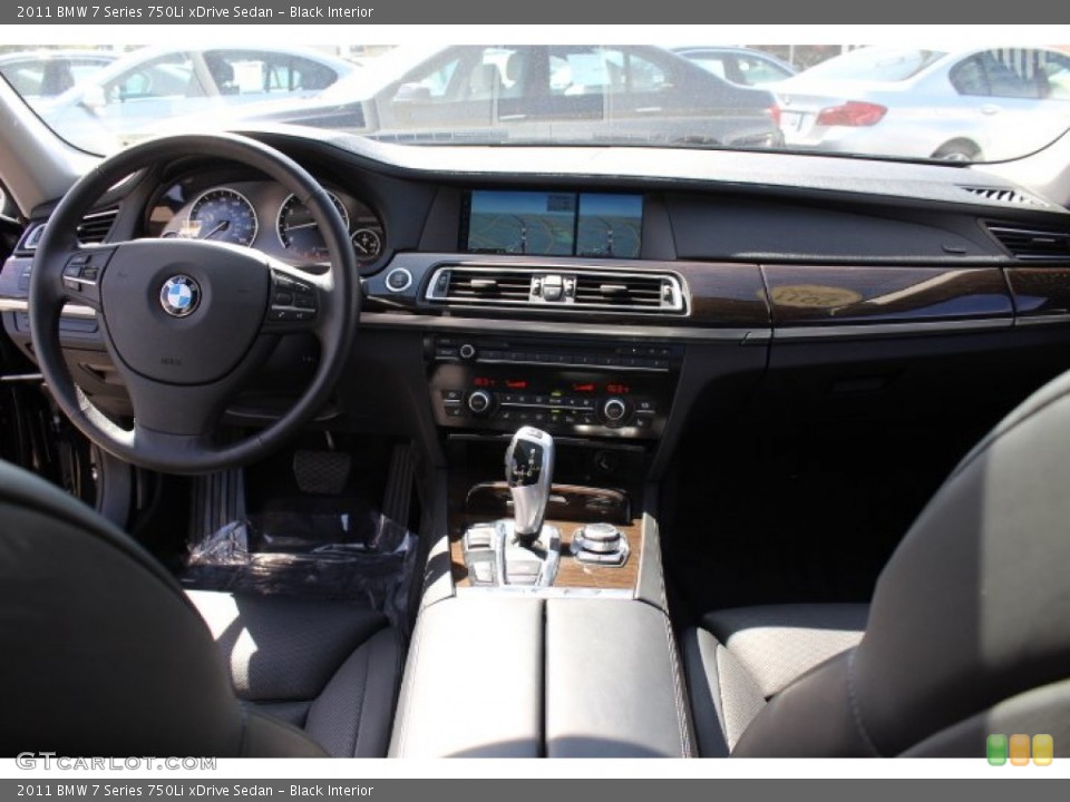 Black Interior Dashboard for the 2011 BMW 7 Series 750Li xDrive Sedan #70652809