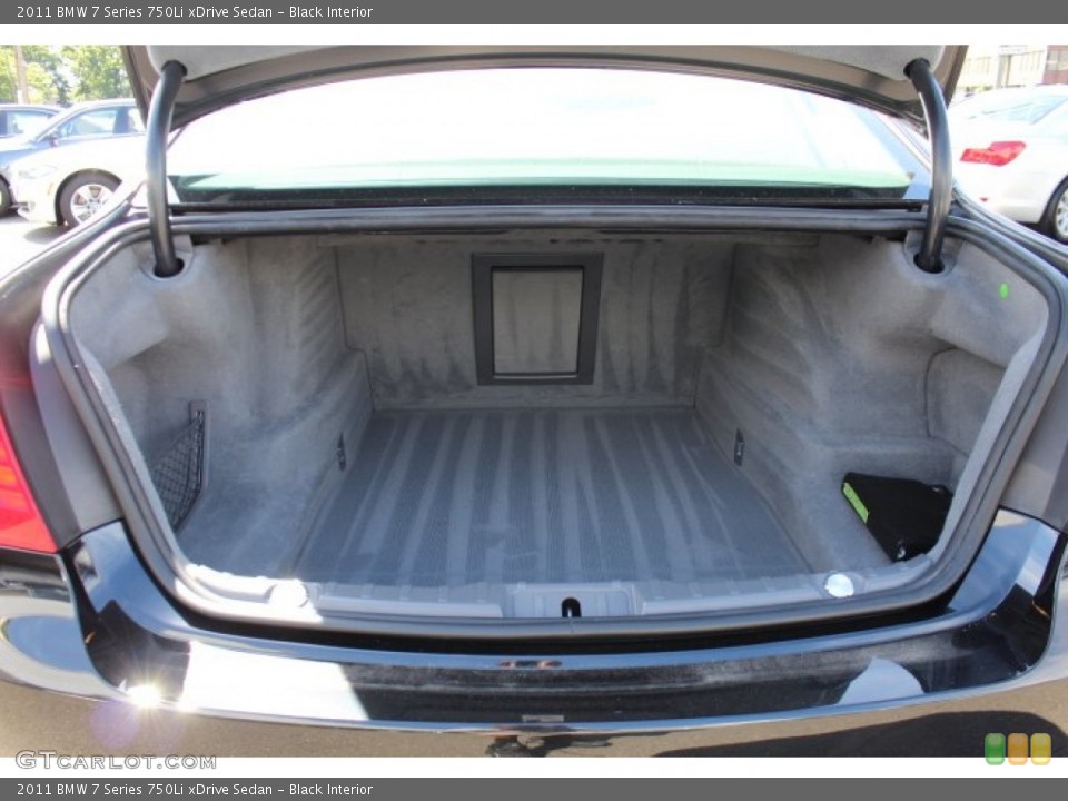 Black Interior Trunk for the 2011 BMW 7 Series 750Li xDrive Sedan #70652875