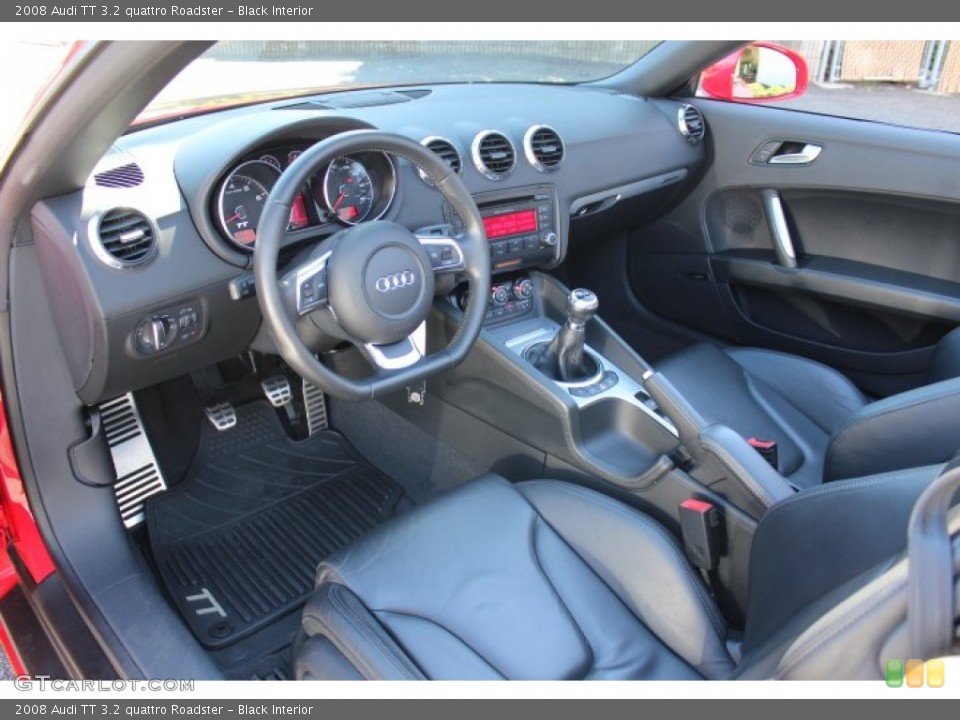 Black Interior Prime Interior for the 2008 Audi TT 3.2 quattro Roadster #70653076