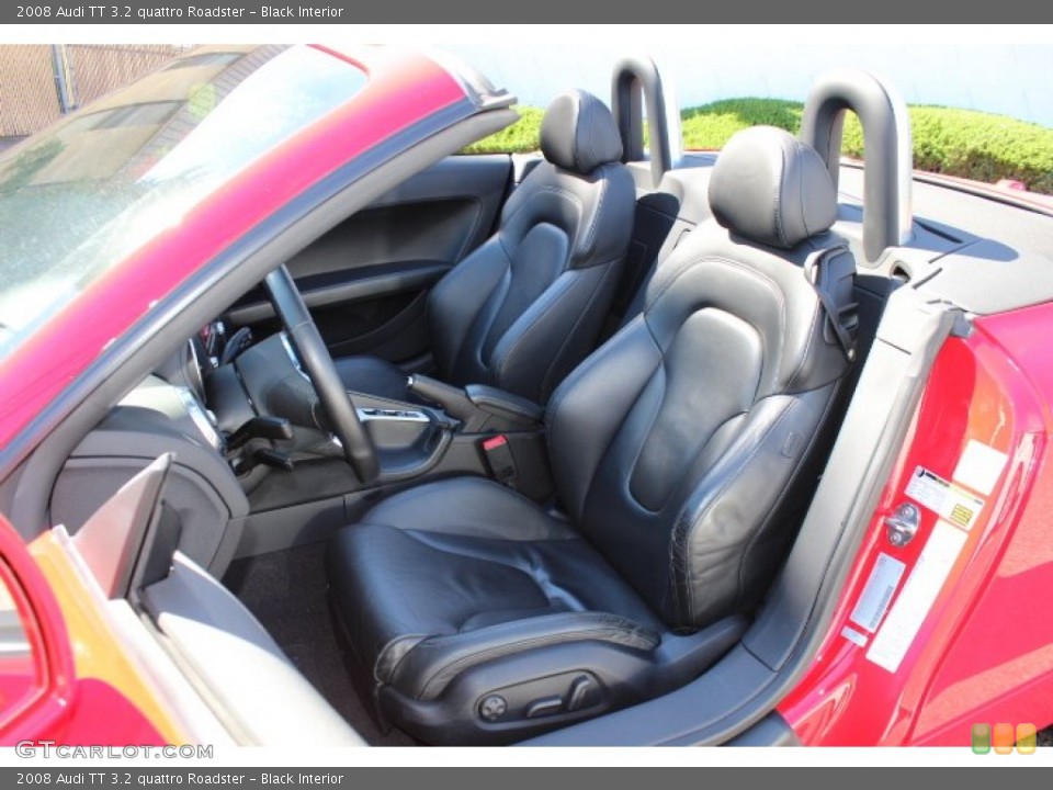Black Interior Front Seat for the 2008 Audi TT 3.2 quattro Roadster #70653094